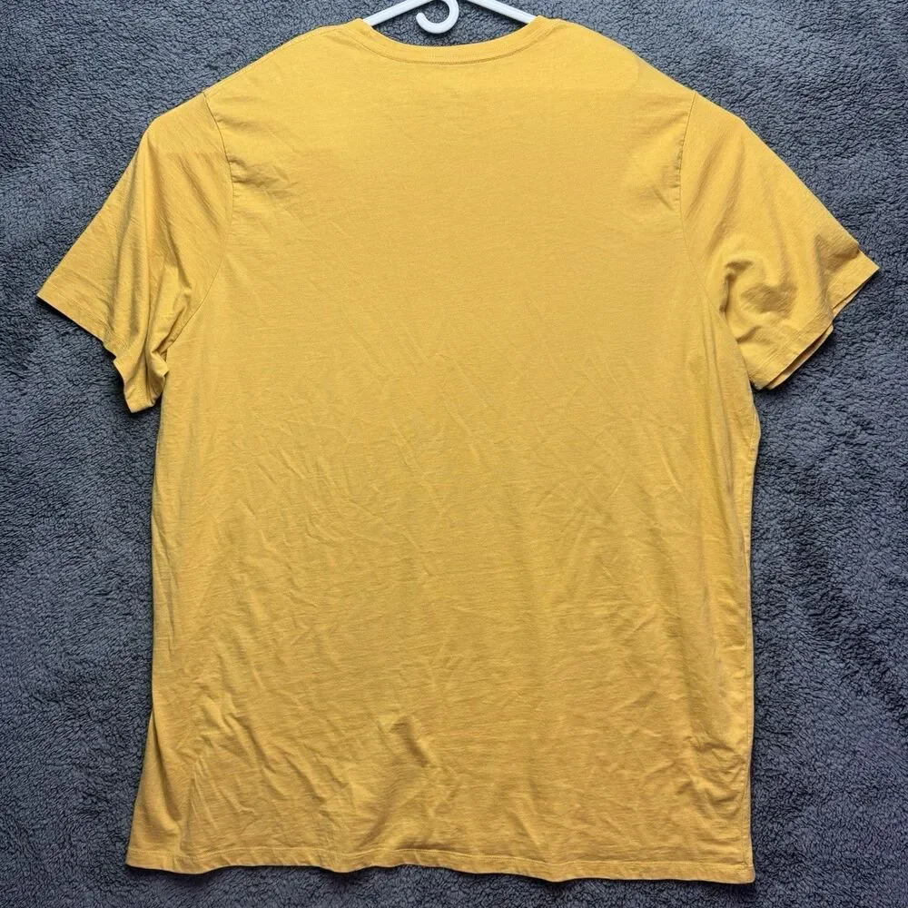 The Foundry Supply Co Mens Yellow 4XLT Big Tall Short Sleeve T-Shirt