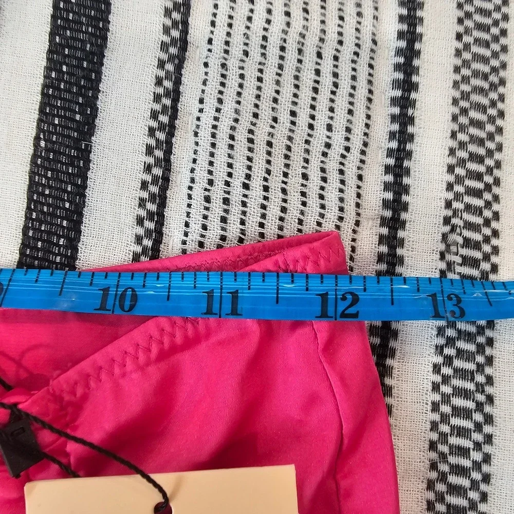 Mars The Label 2pc‎ Hot Pink Mini Skirt Ruched & Drawstring Tie panties