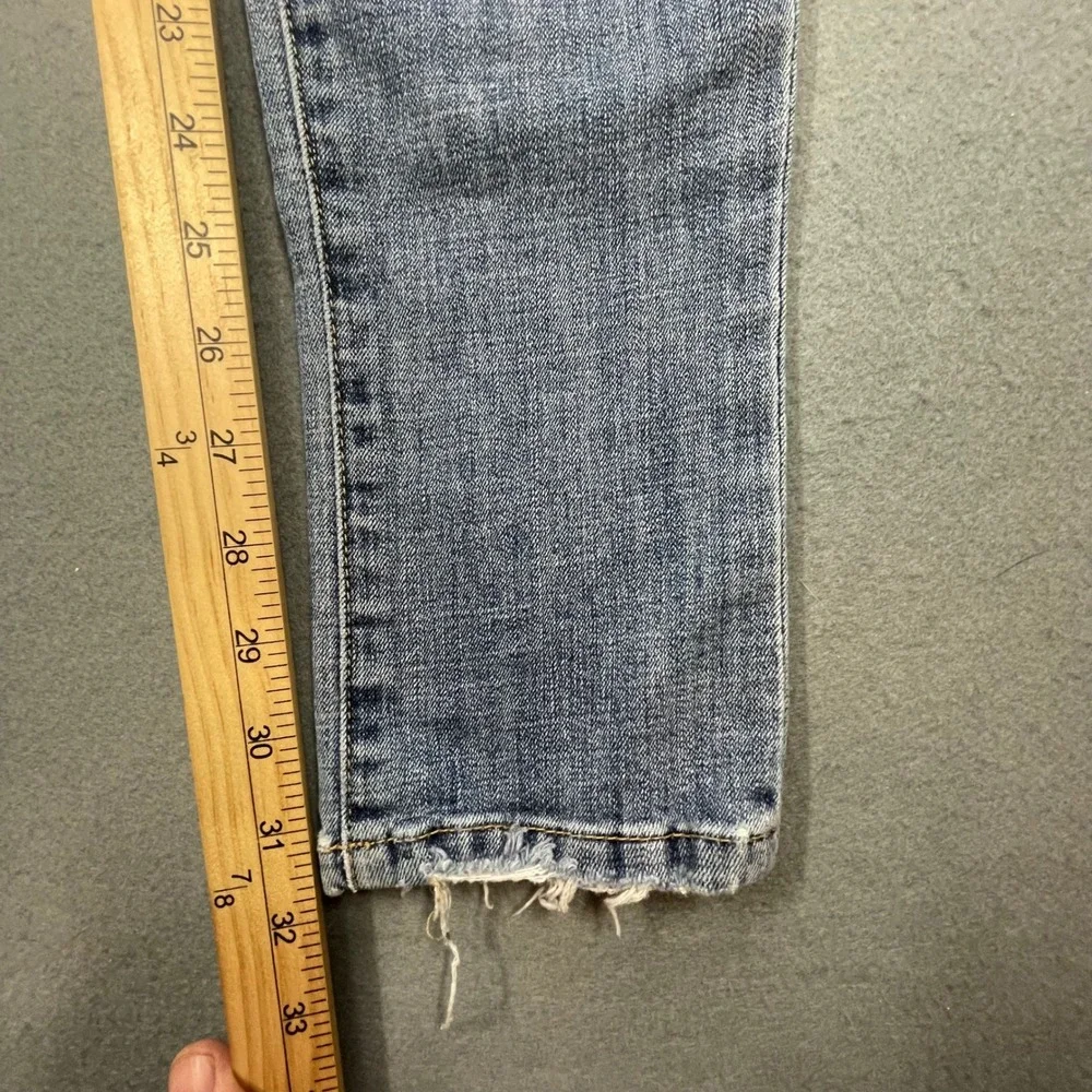 Joe's Jeans Blue The Skinny Kiana Raw Hem Denim Jeans Women 27