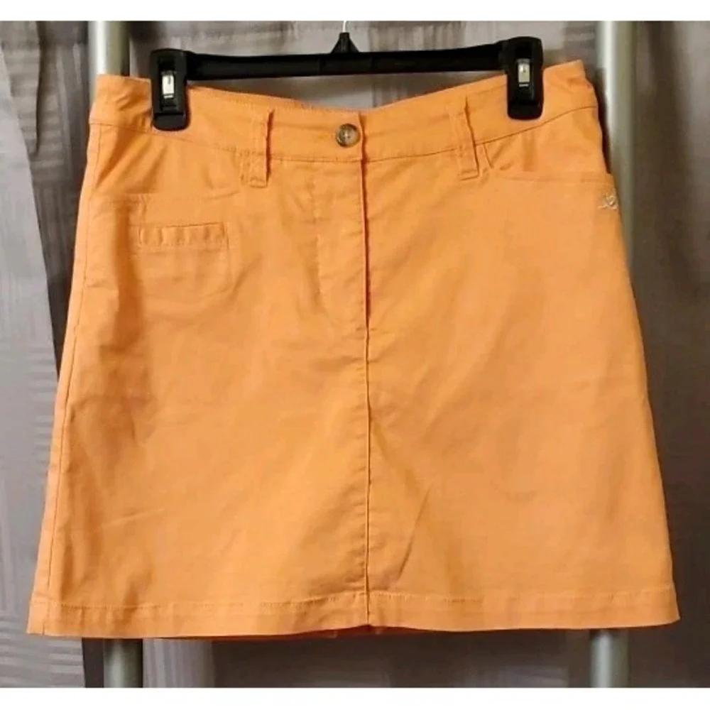 Daily Sports Sweden‎ Golf Skirt Skort Size 6 Orange Golf Short Mini