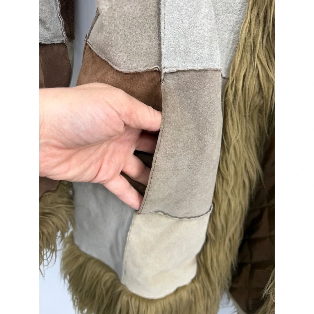 Esprit patchwork suede