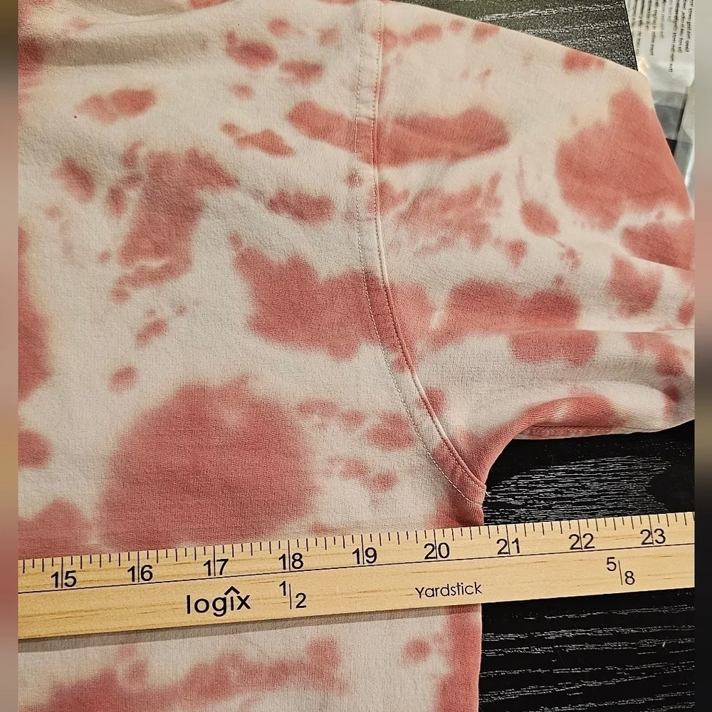 Lululemon All Yours Hoodie Sweatshirt Fleece Marmoleado Tie Dye Pink, sz 8