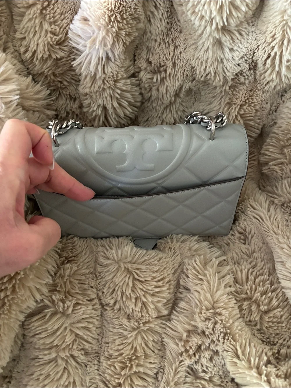 Tory Burch compact quilted