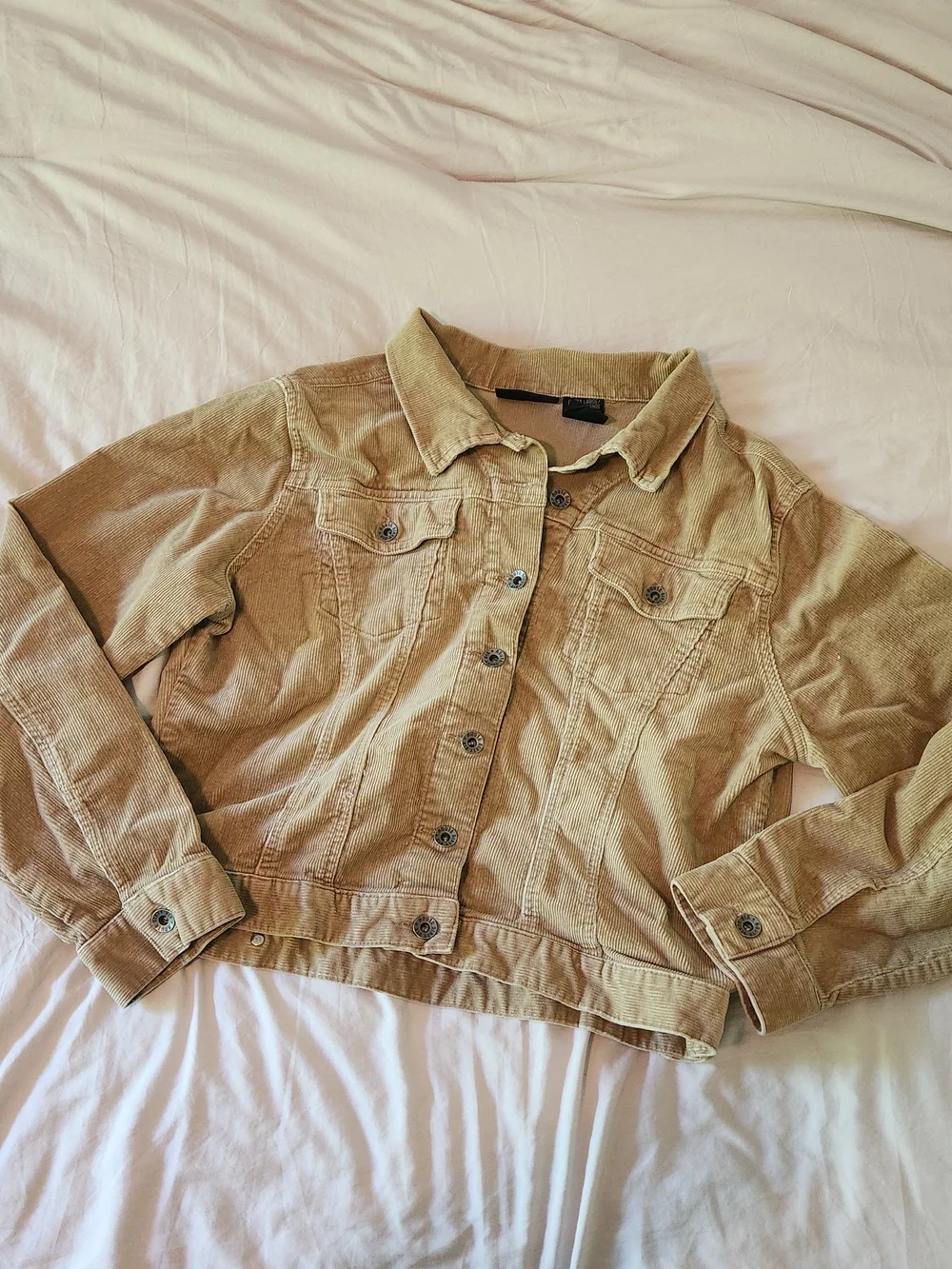 Route 66 Women's Tan Corduroy Jean Jacket