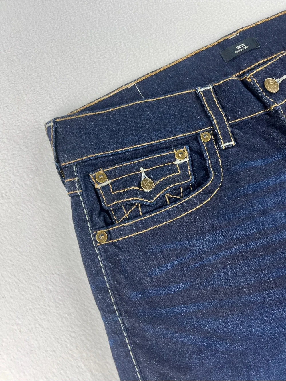 True Religion straight back stitch