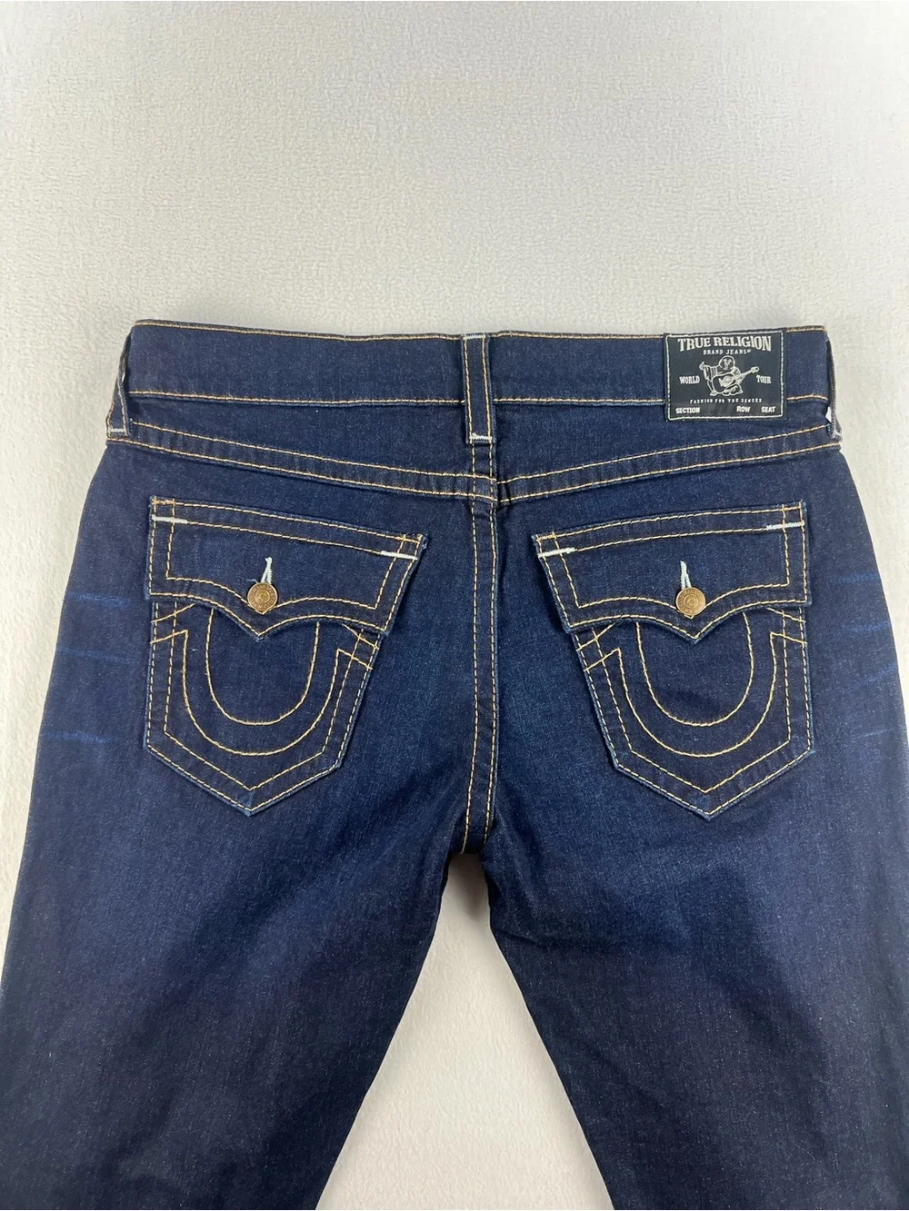 True Religion contrast leg horseshoe