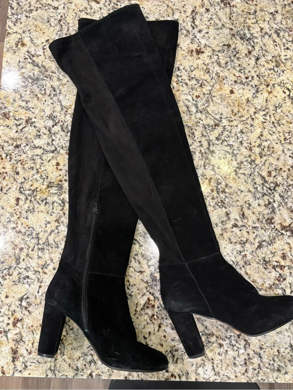 Vince Camuto Black Over-the-Knee Suede Boots