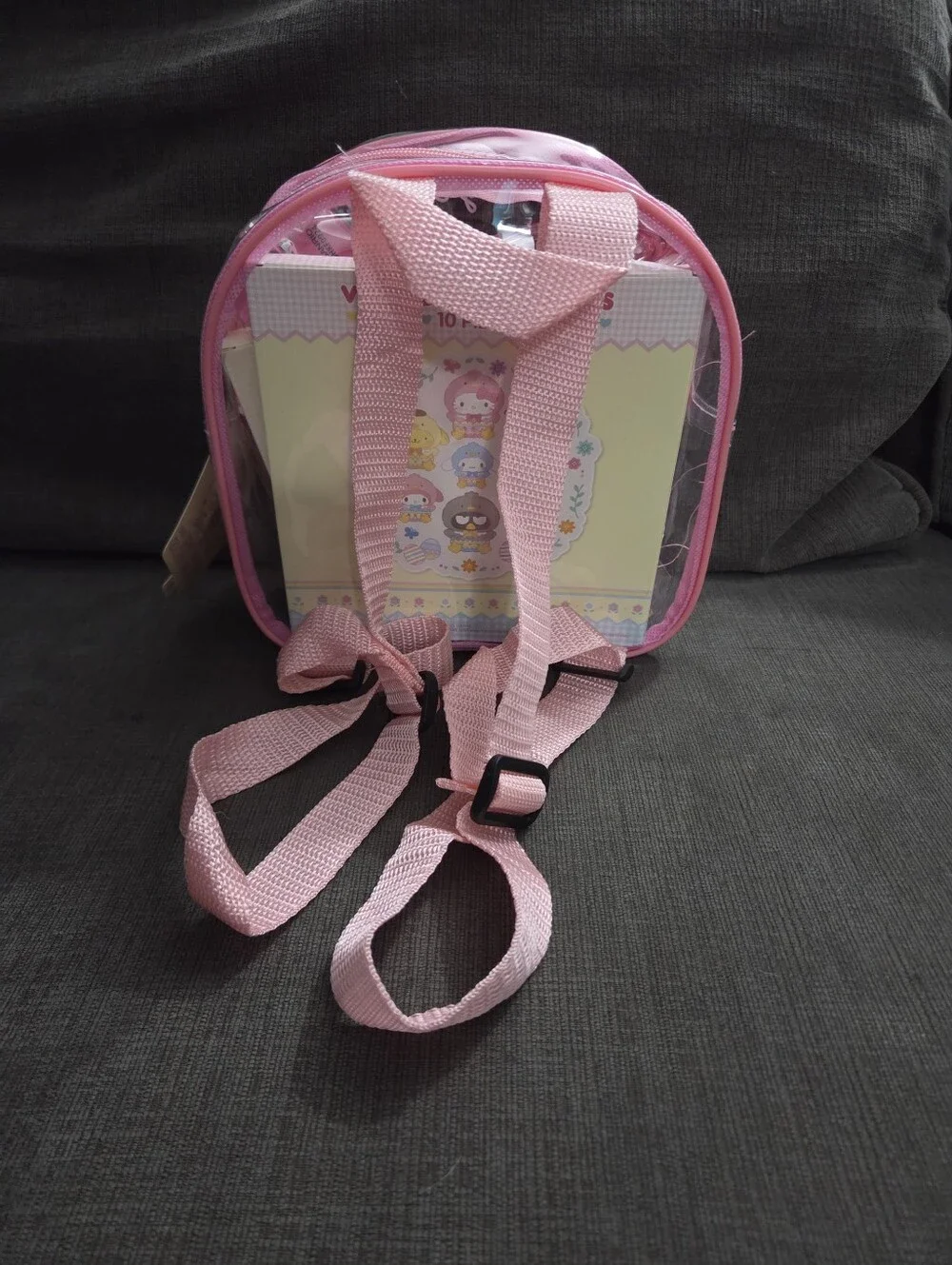 Hello Kitty And Friends Pink Clear Mini Backpack Gift Set