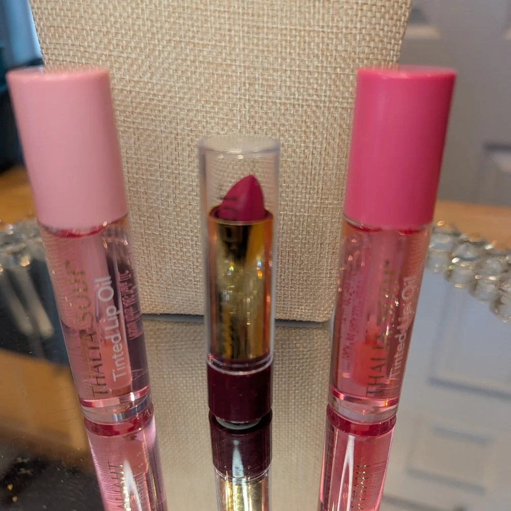 Thalia Sodi Lip Oil and Lipstick Trio New