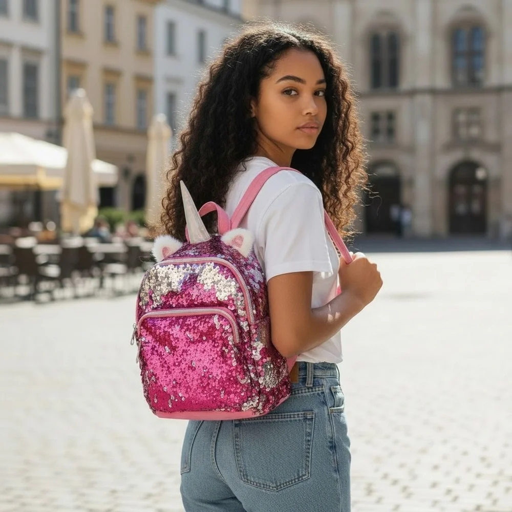 Target Pink Sequin Unicorn Backpack