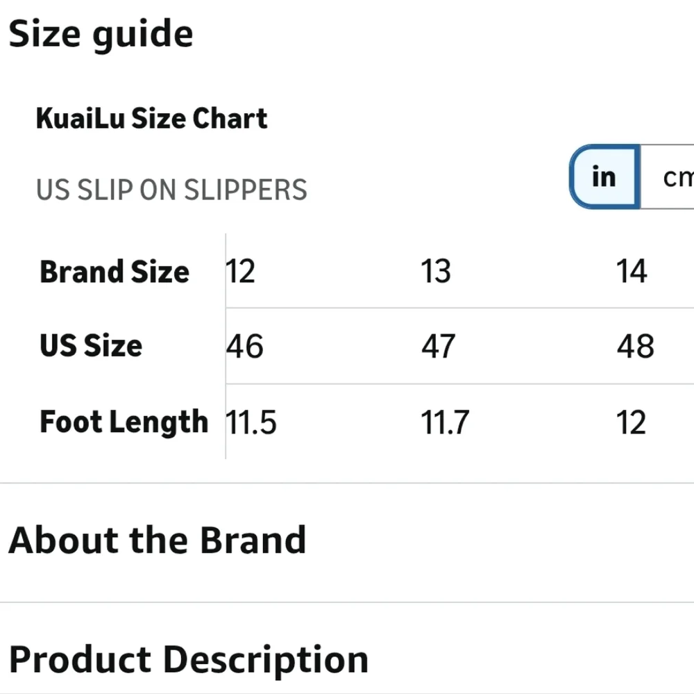 Kuailu Men's Black Flip Flop Sandals. Size 14.