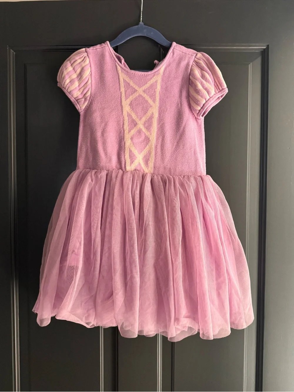 GAP Disney Princess Rapunzel Short Sleeve Sweater Dress Tulle Skirt 5T