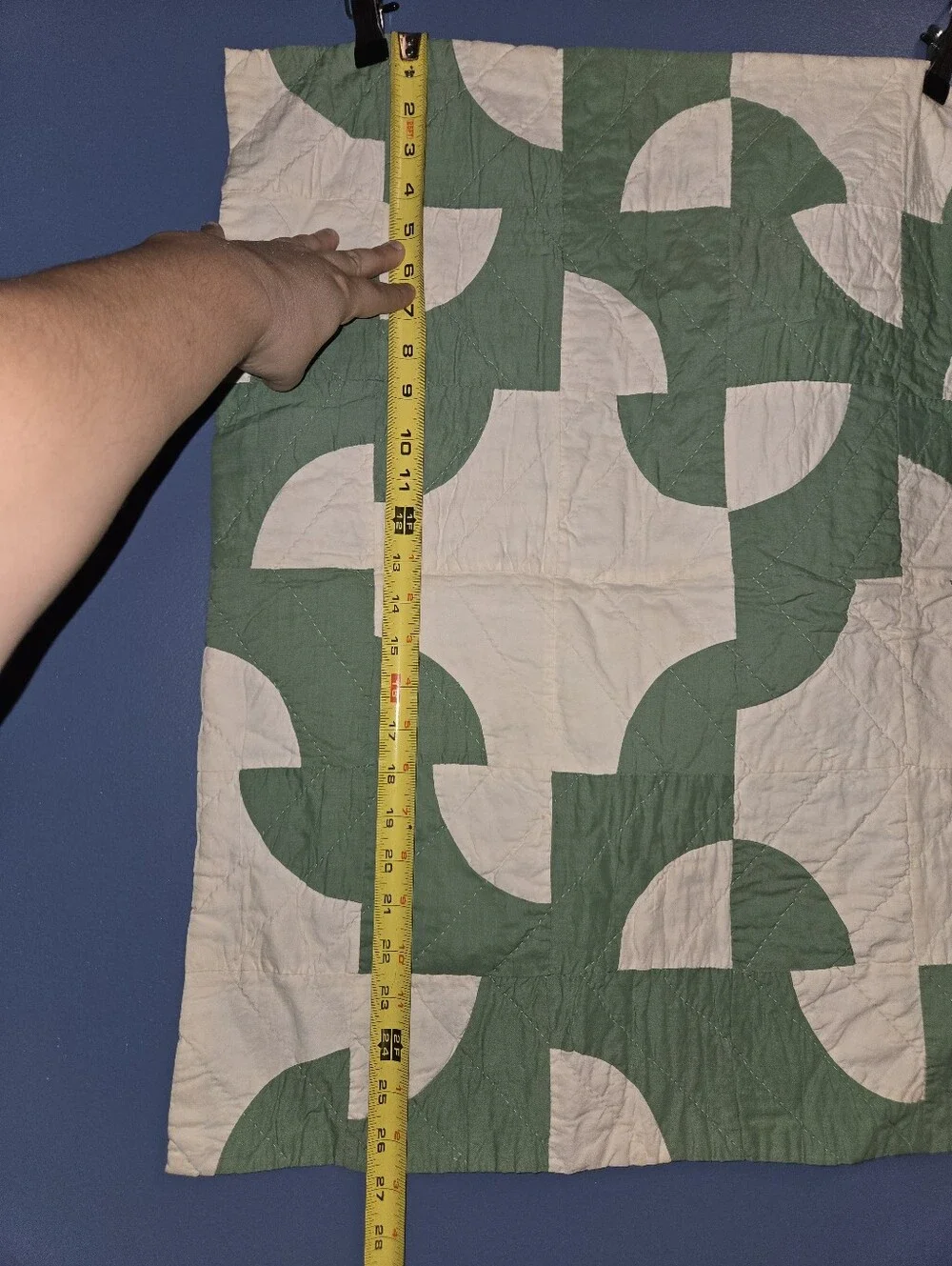 Handmade soft green