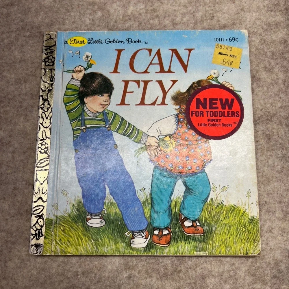 Golden Books I Can Fly Childrens Book OS Blue Good 1981 Jan‎ Brett Illustration