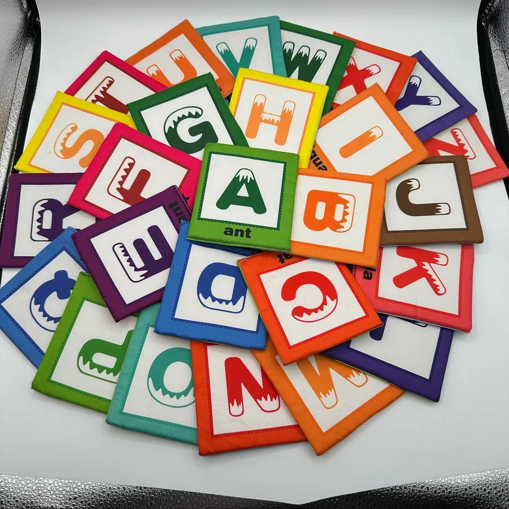 Teytoy Baby Soft Alphabet Flash Cards 26-Piece ABC Learning Set‎ for Toddlers