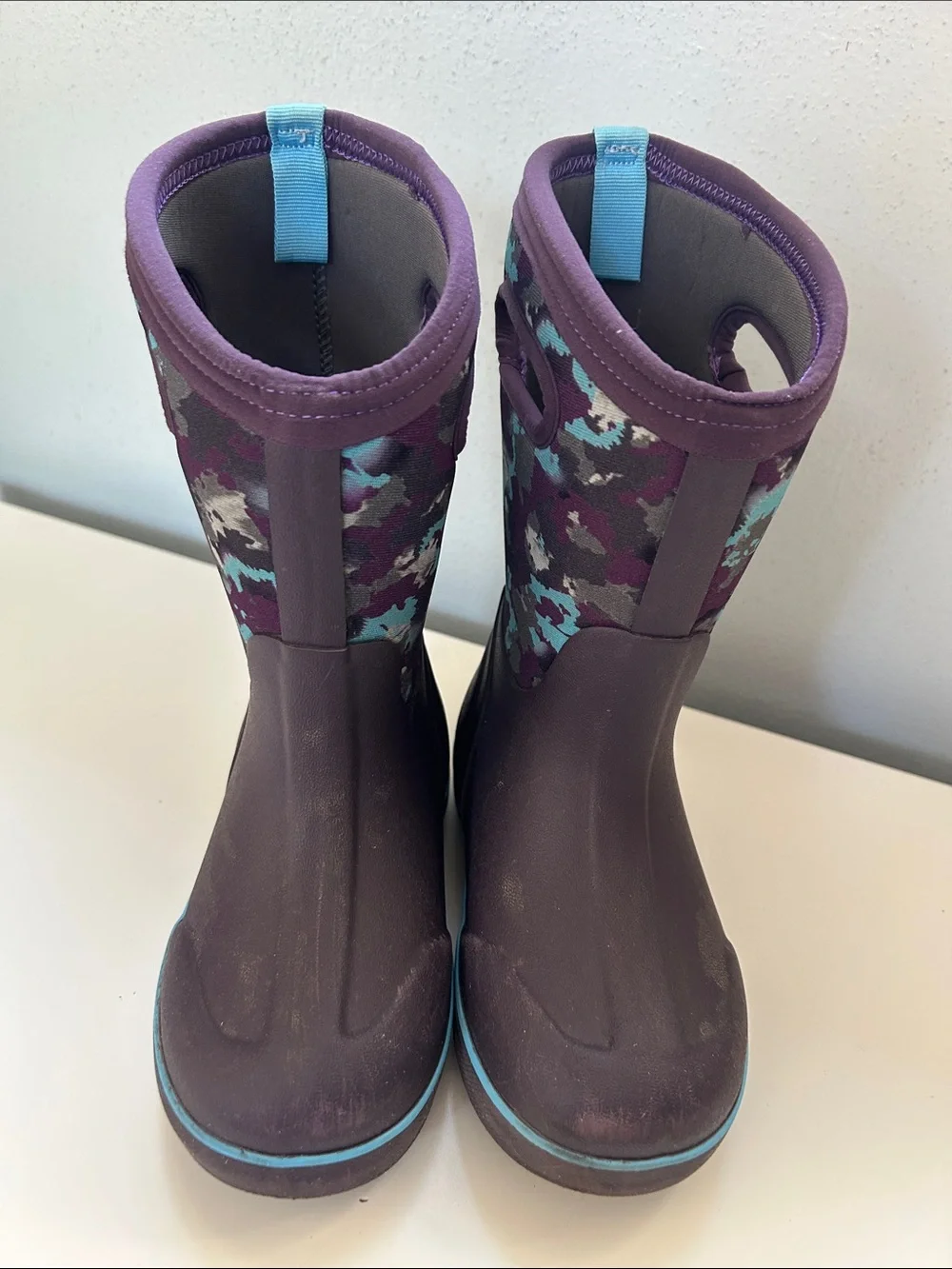 Bogs Classic II Camo Texture Rain/Snow Boot Plum Multi