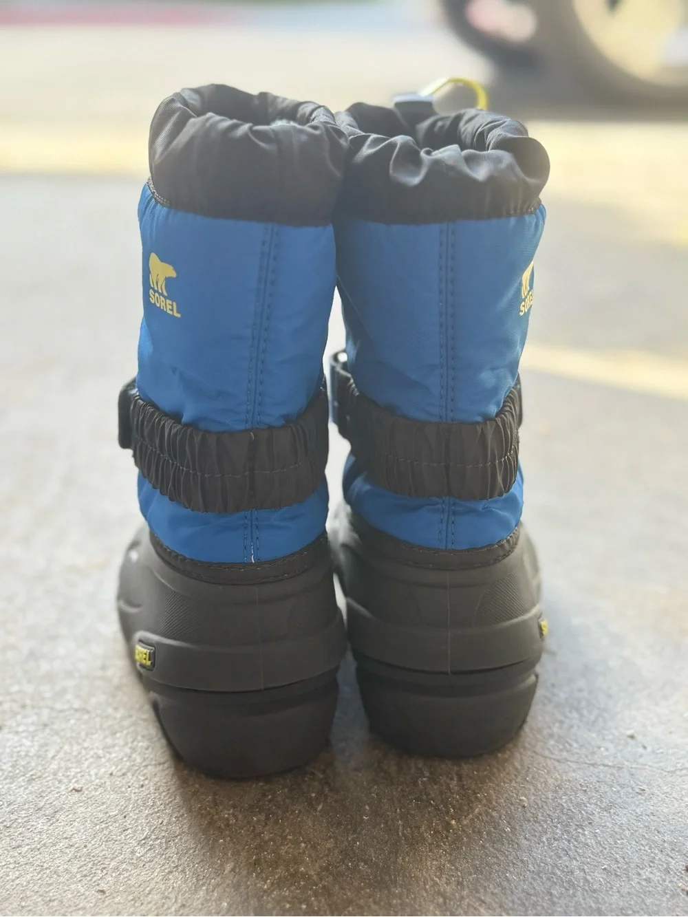 Sorel Kids Black, Blue & Yellow Insulated Snow Boots