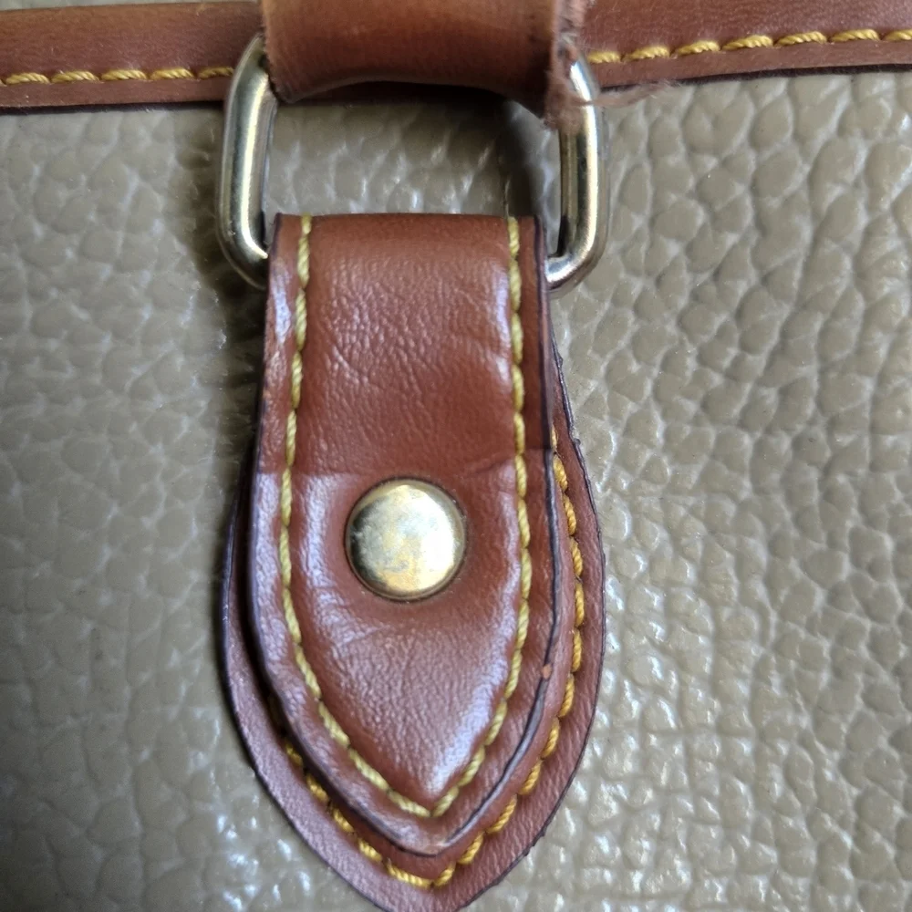 Dooney & Bourke Brown and Tan Leather Satchel