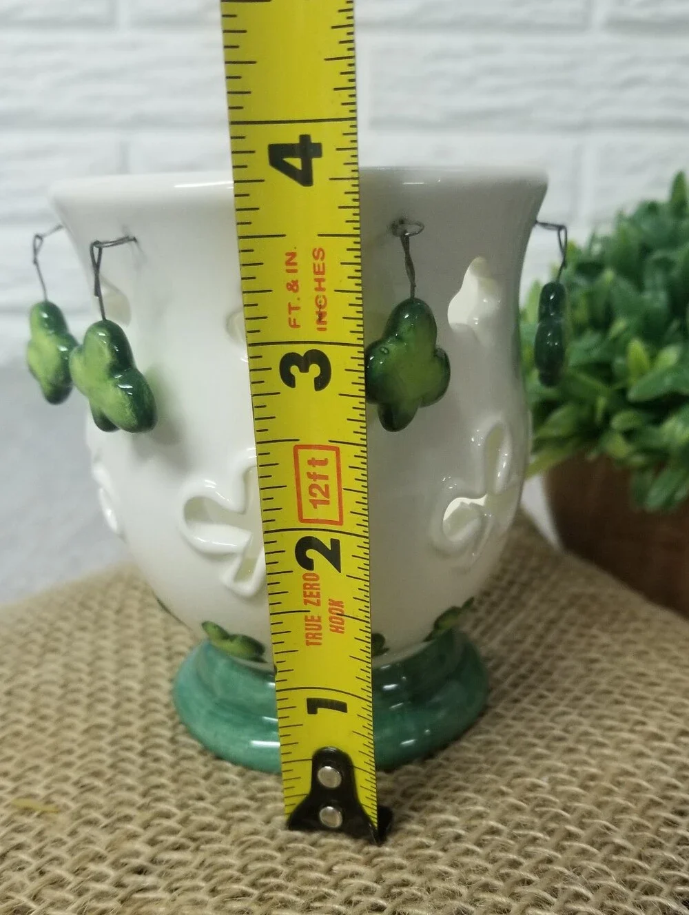 Whimsical Shamrock Candle Holder