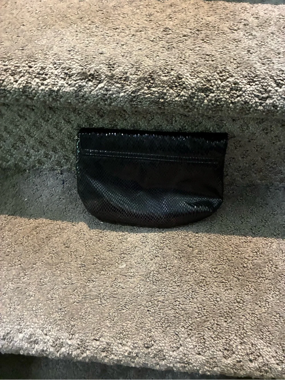 Black Chain Strap Evening Clutch Shoulder Bag
