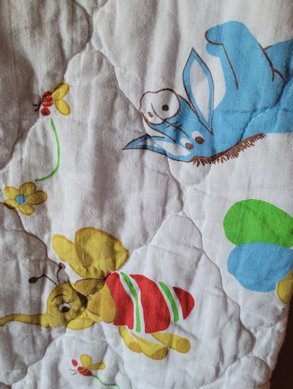 Vtg Winnie The Pooh Quilt Comforter Blanket Piglet Heffabee Eeyore Roo Balloons