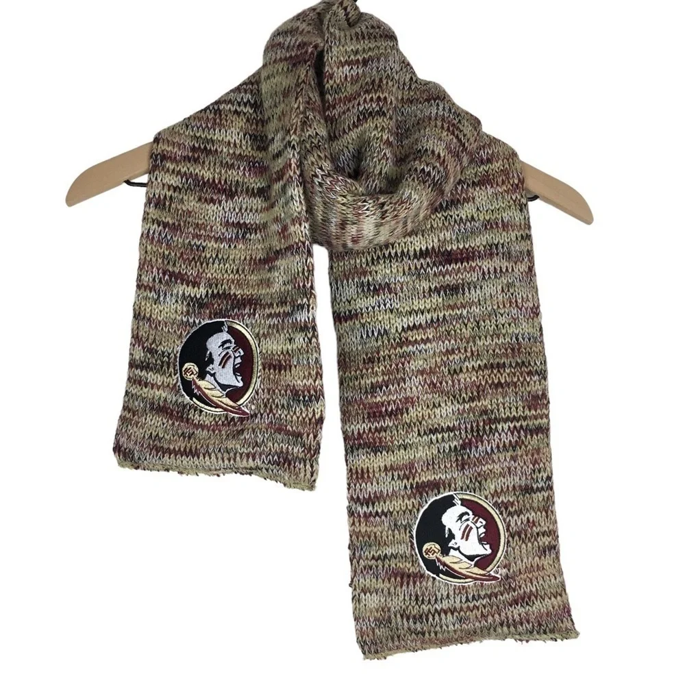 FSU Scarf & 2 Pair Gloves Seminoles Florida State College Football Game Day Gear