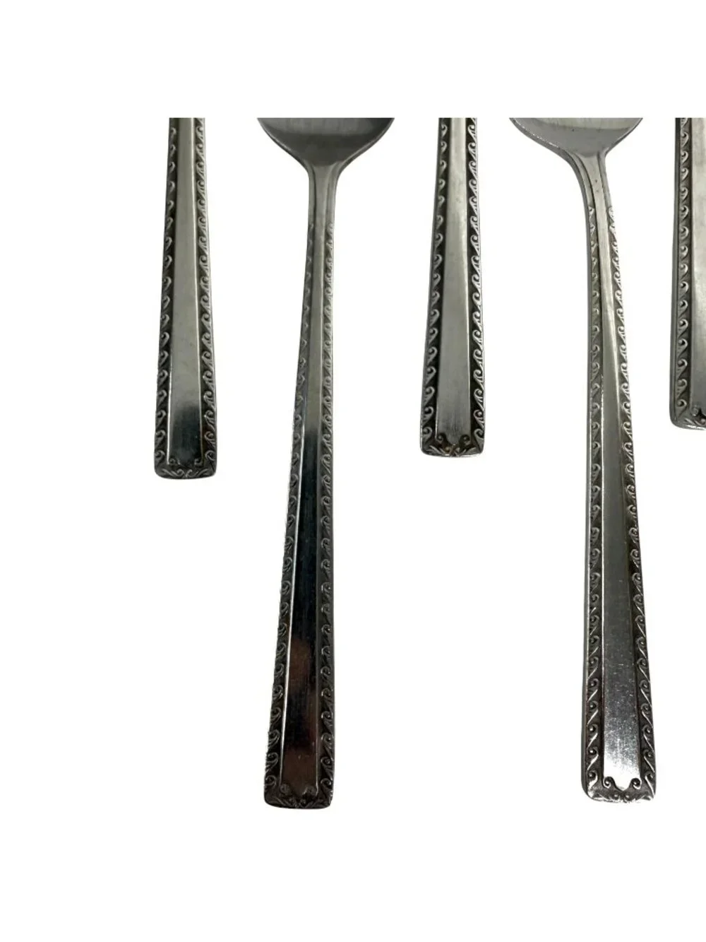 7‎ Vintage Watertown Stainless Steel Flatware Teaspoons Set Made in Japan 6.5