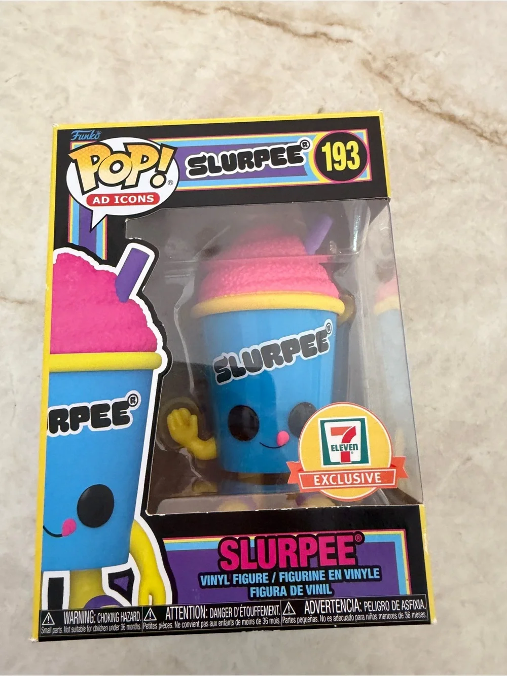 New 2 Funko Pop Ad Icons 7 Eleven Green & Blue Cups Slurpee 193 194 Blacklight