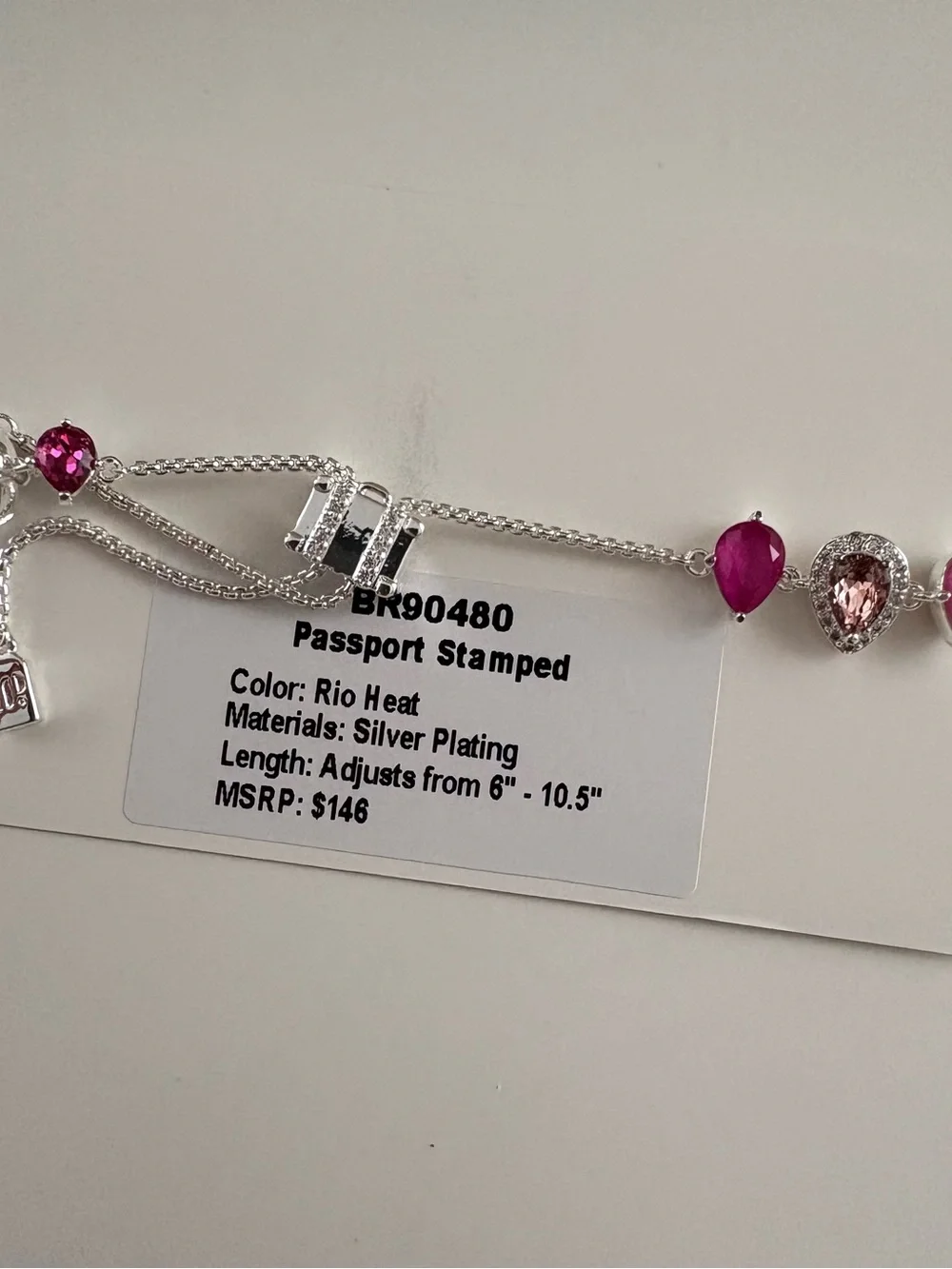 Bomb Party Summer26 Jewel Candy Passport Stamped Bracelet BR90480 Rio Heat