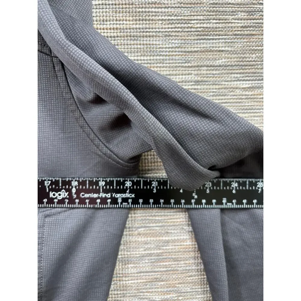 Spyder Hard Face Tech Fleece Jacket Mens Size L Dark Grey Full Zip Long Sleeve