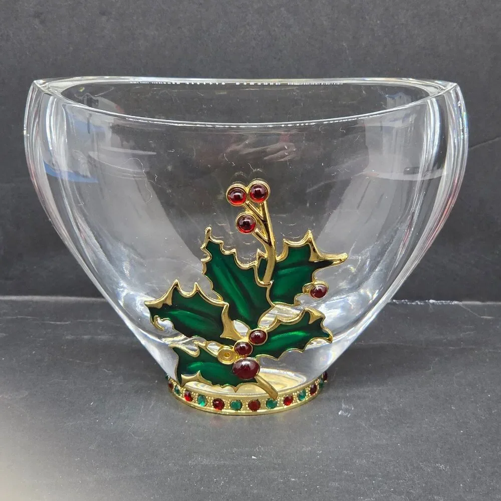 Teleflora Fine Bohemian 24% Lead Crystal 4 1/4