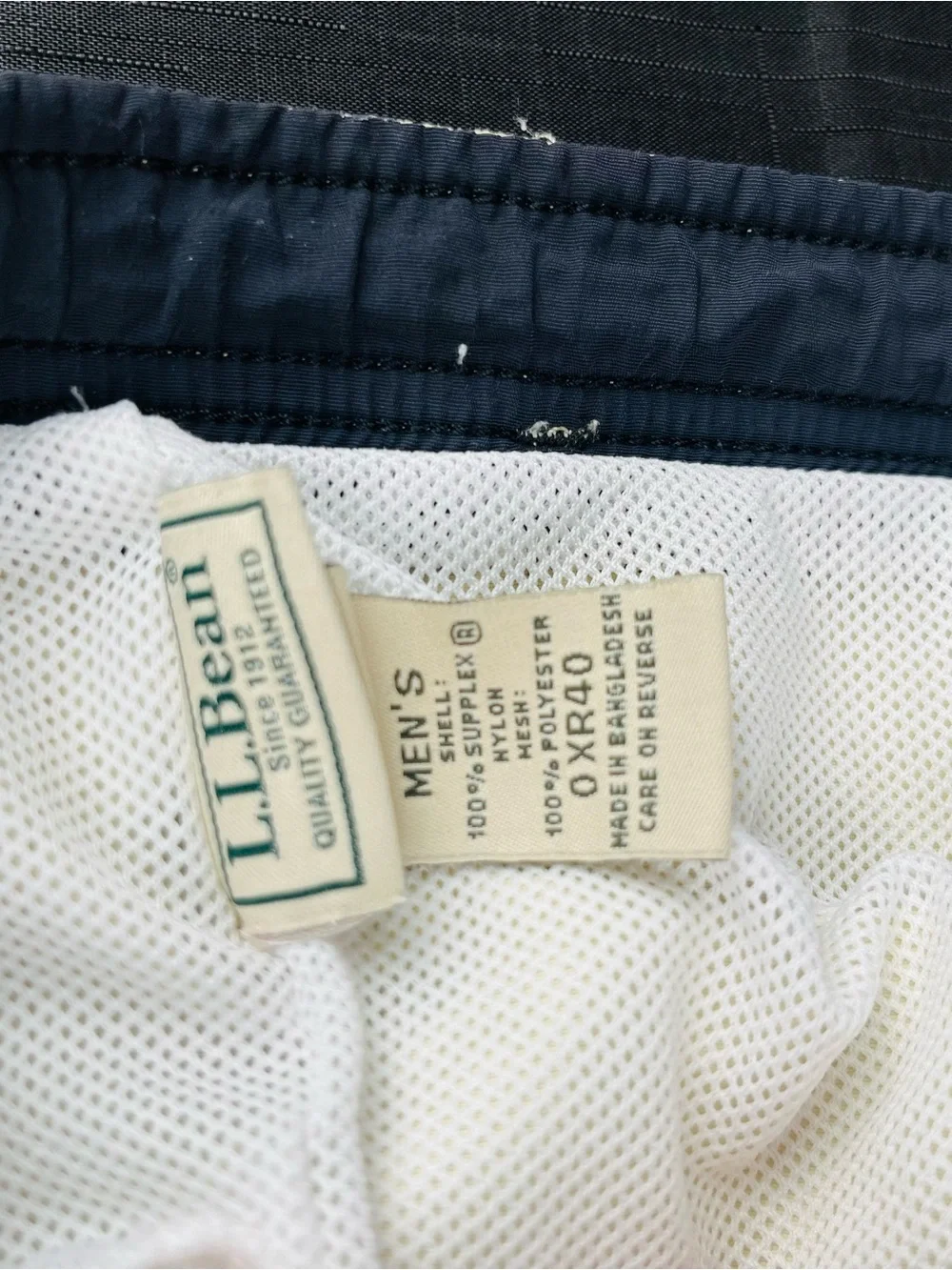 L.L. Bean Women's Cream Elastic-Waist Bermuda Shorts