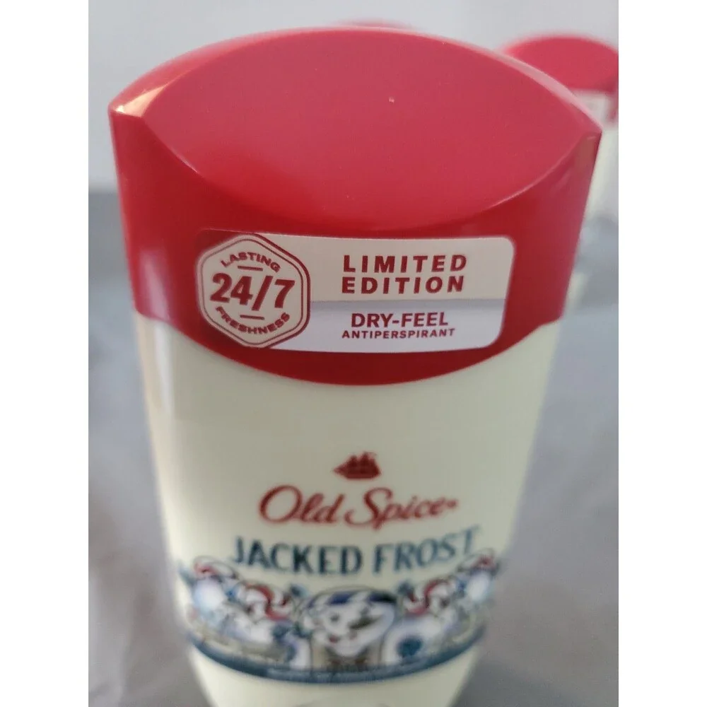 3 Pk Old Spice Limited Edition Jack Frost Solid Deodorant 2.6oz Ea Exp: 5/27