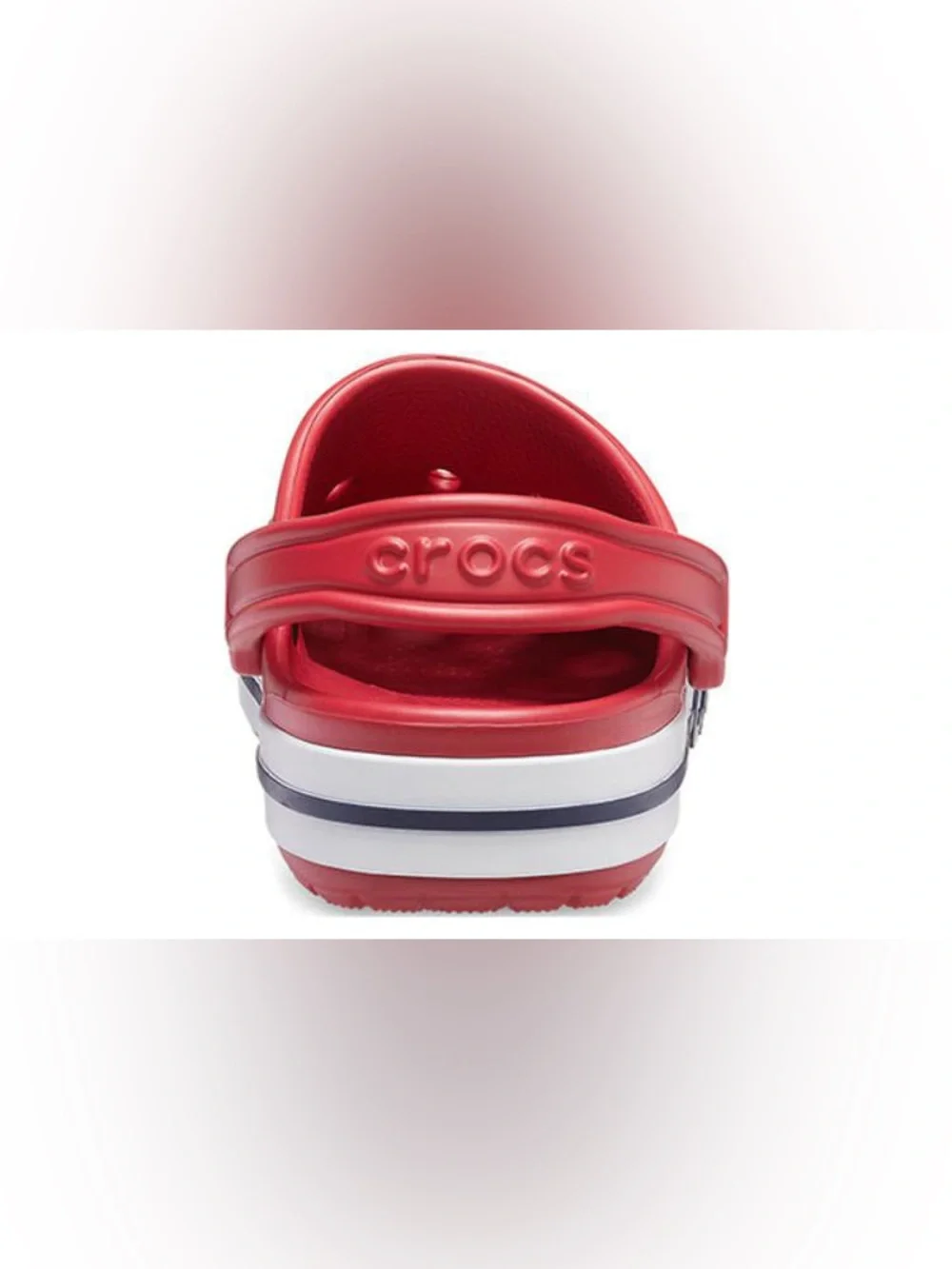 🆕 Crocs Bayaband Clogs Red/White Men’s Size 10 NWT Lightweight Comfort
