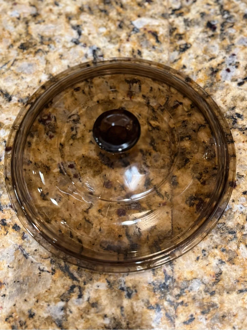 Pyrex Corning ware : Smoky Brown lid only Glass replacement Lid - 6 3/8”