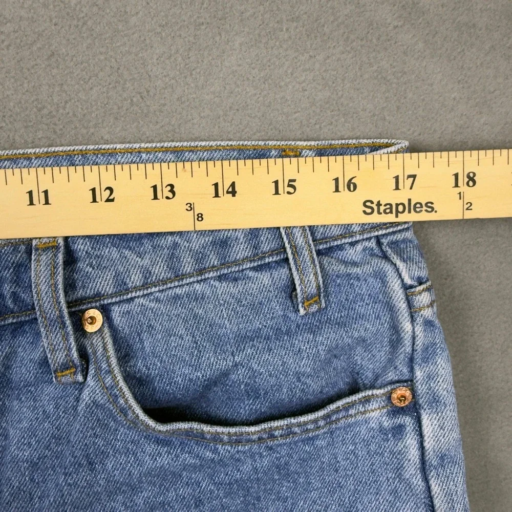 Vintage Levis 509 Orange Tab Mens 34x34 Light Wash Straight Leg Made in USA