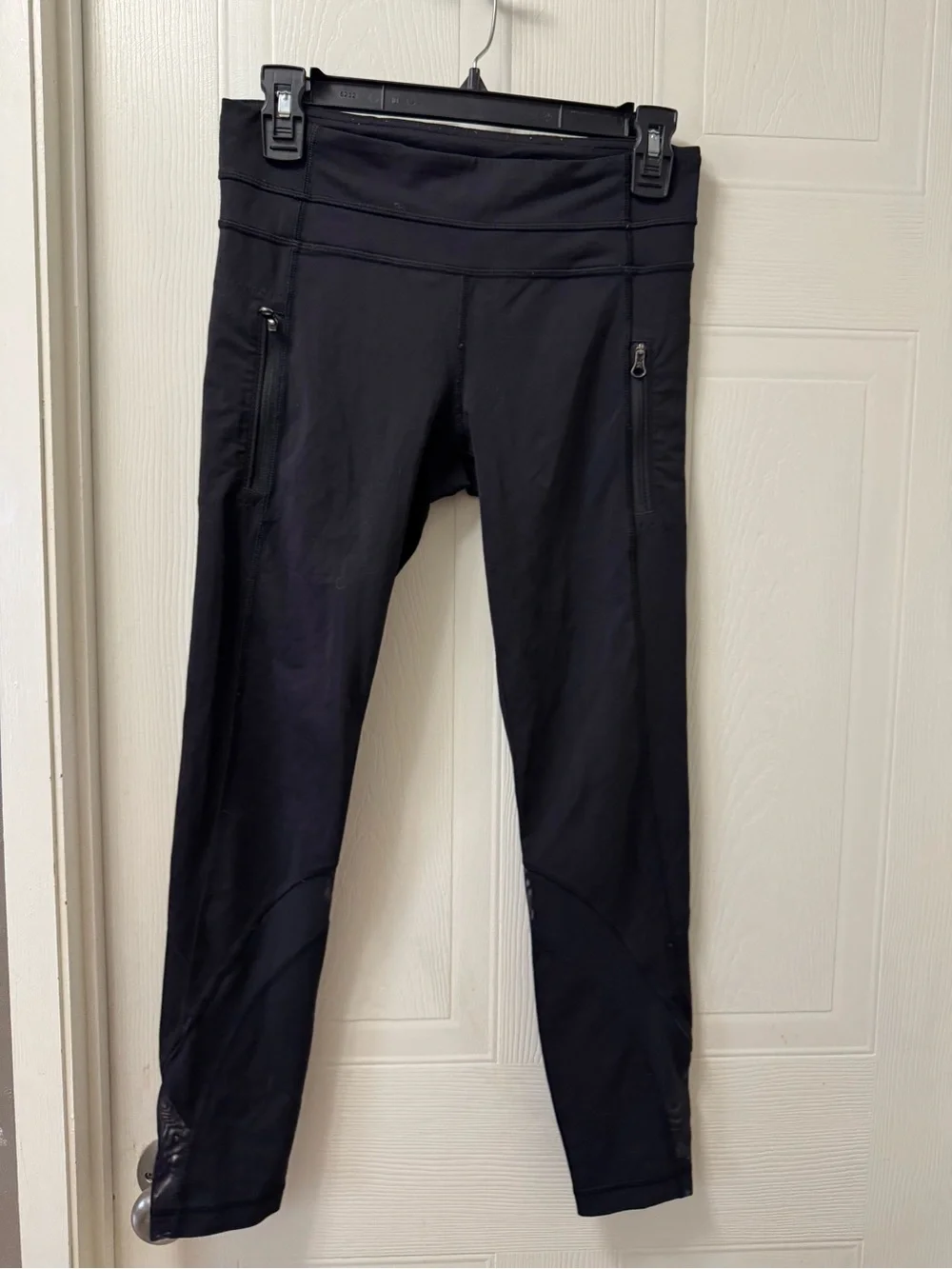 lululemon athletica Black Zip Pocket Leggings