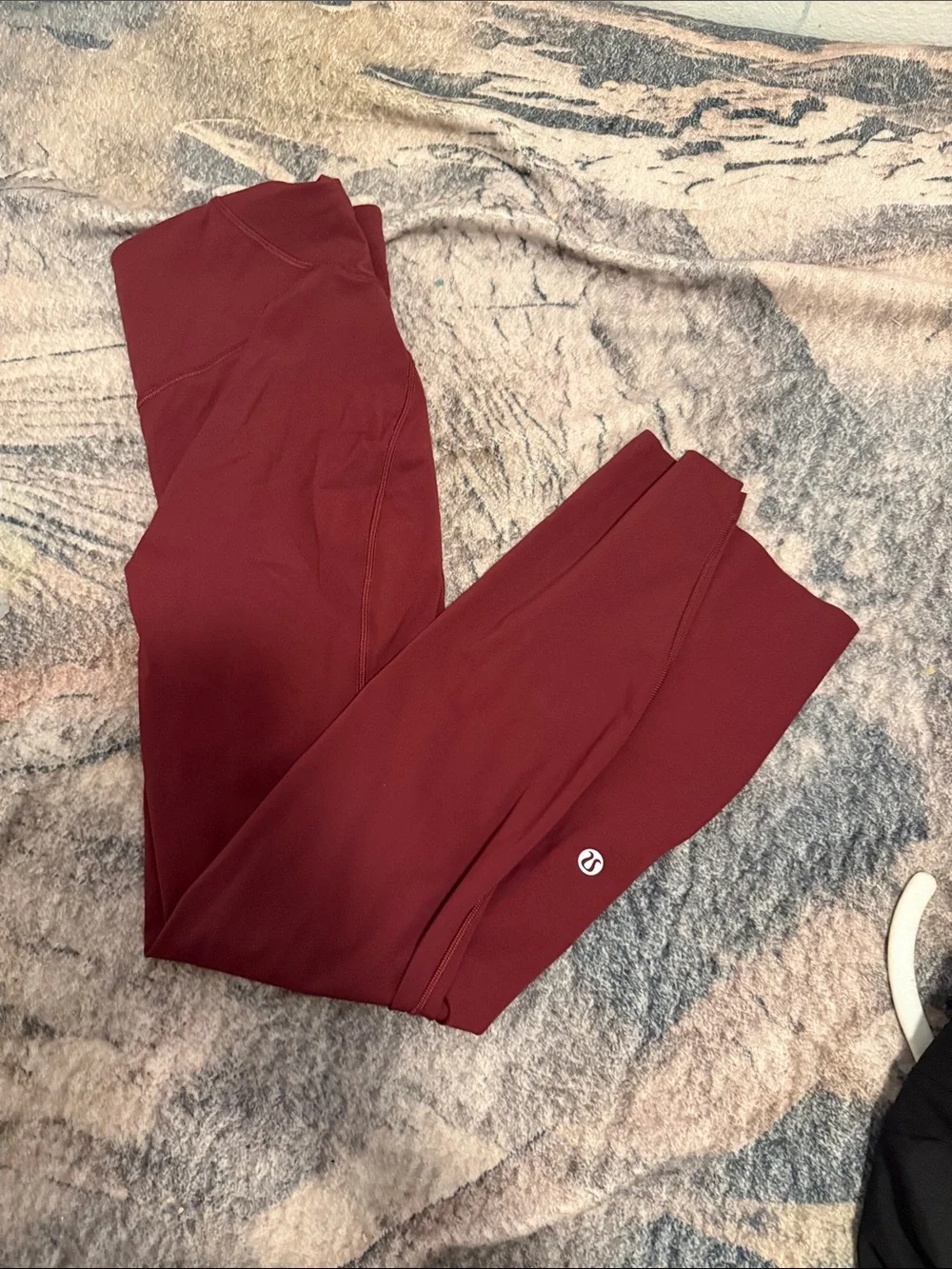 Lululemon High-Waist Burgundy Women's Active Leggings