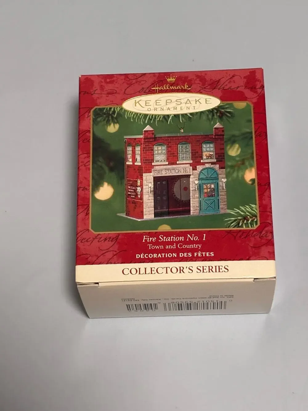 Hallmark Fire Station No. 1 Keepsake Ornament Pressed Tin #3 Town & Country