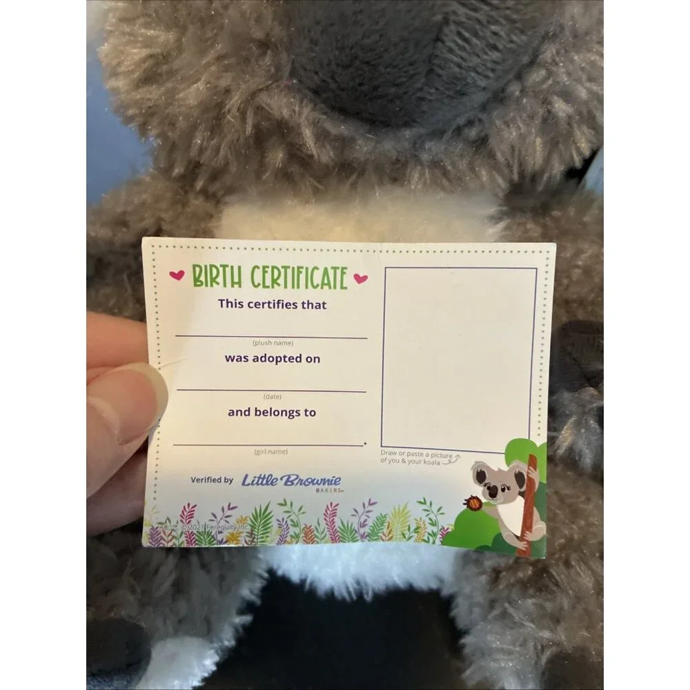 Girl Scouts Plush Koala Stuffed Animal With Eucalyptus Leaves Toy New