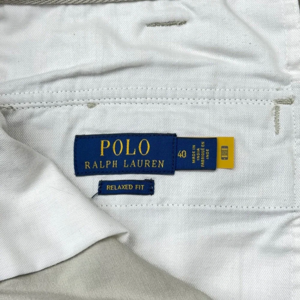 Polo Ralph‎ Lauren Mens Cargo Shorts Tan Khaki Relaxed Fit Cotton Size 40