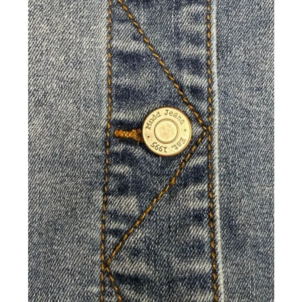 Mudd Denim Jean‎ Jacket Blue Long Sleeve Girls Size 16