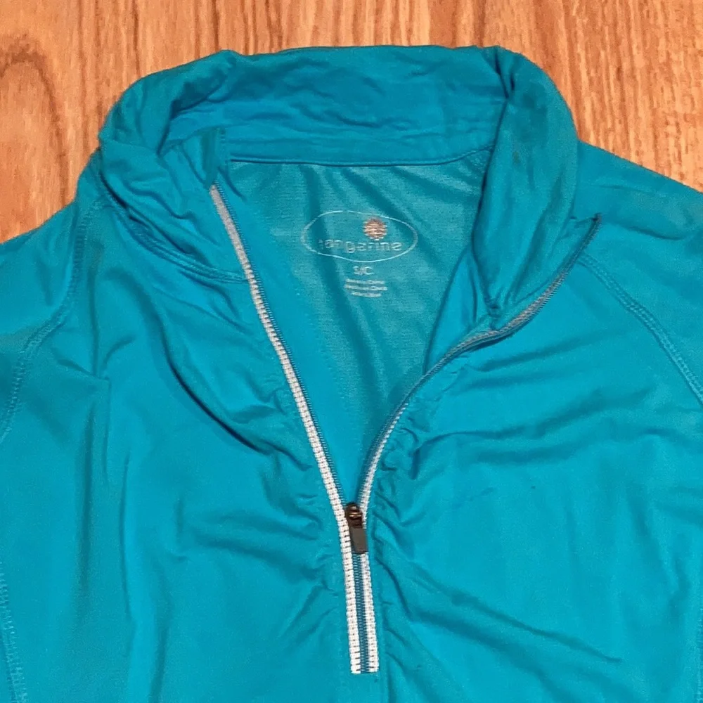 Tangerine workout jacket