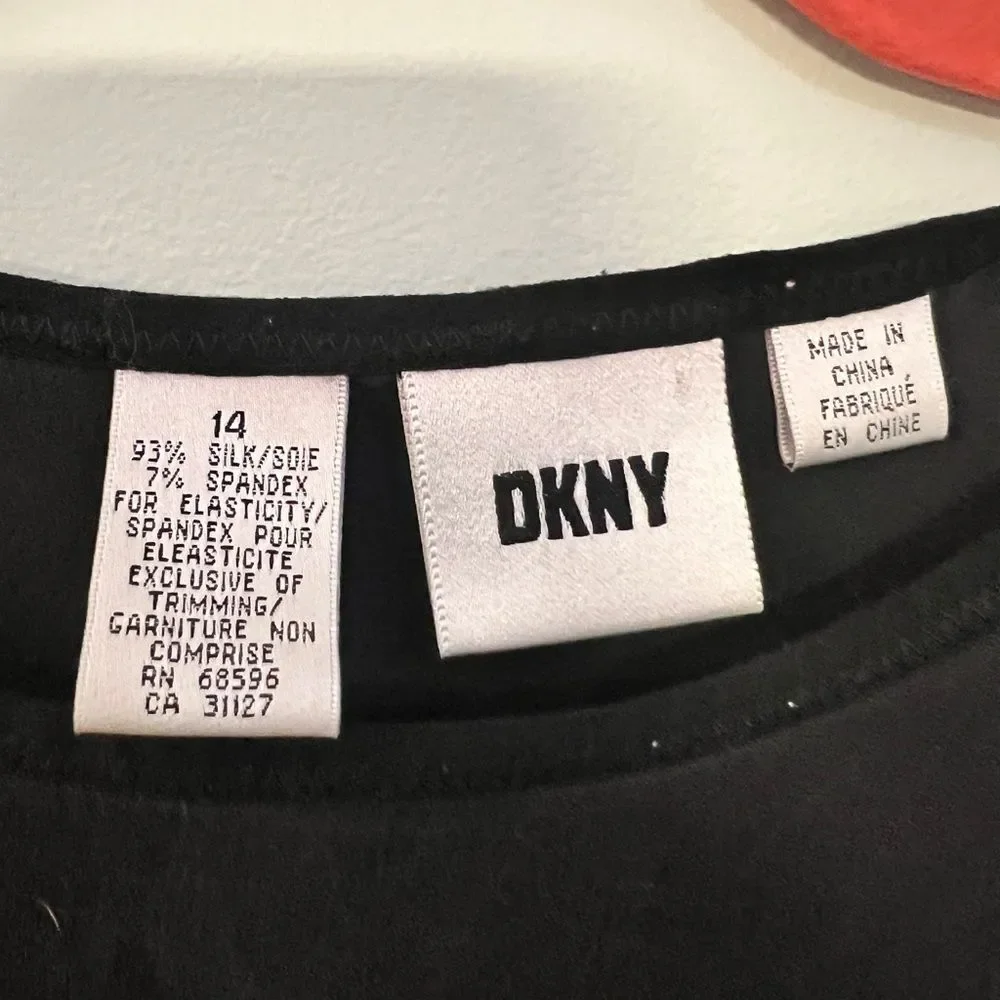 DKNY Classic Black Mini Dress