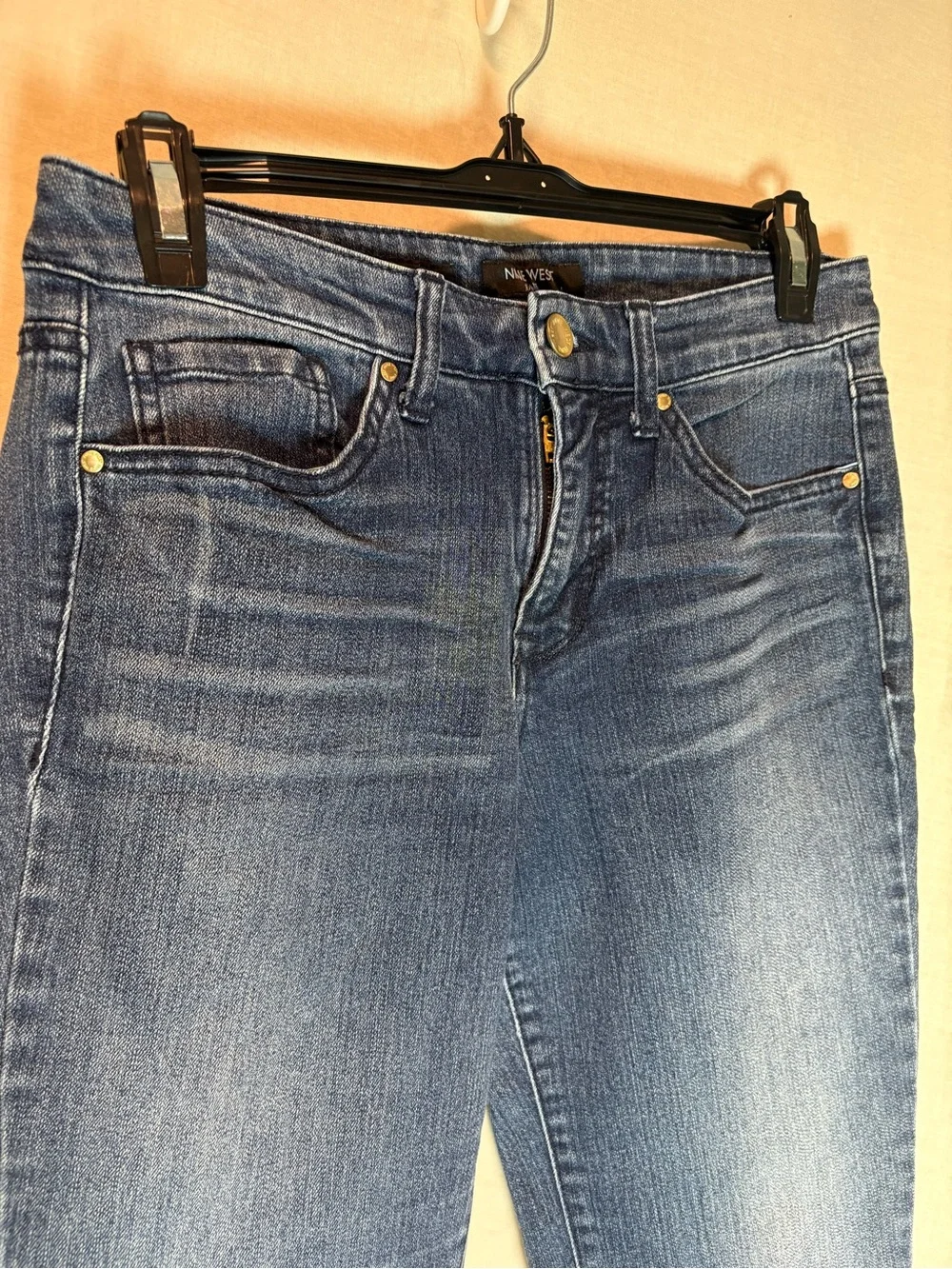 Nine West Rosemary Straight Jeans Dark Wash Women’s 6 Cute Pockets