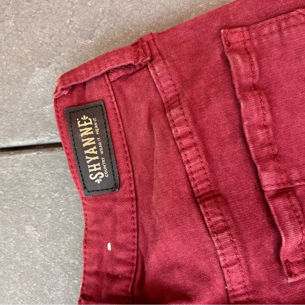 Shyanne Women's Wine High-Rise Jeans