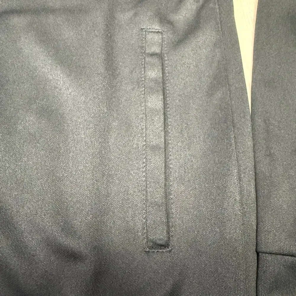 Black 3-Stripe Track Jacket Women's Size Small Full Zip Pockets NWT