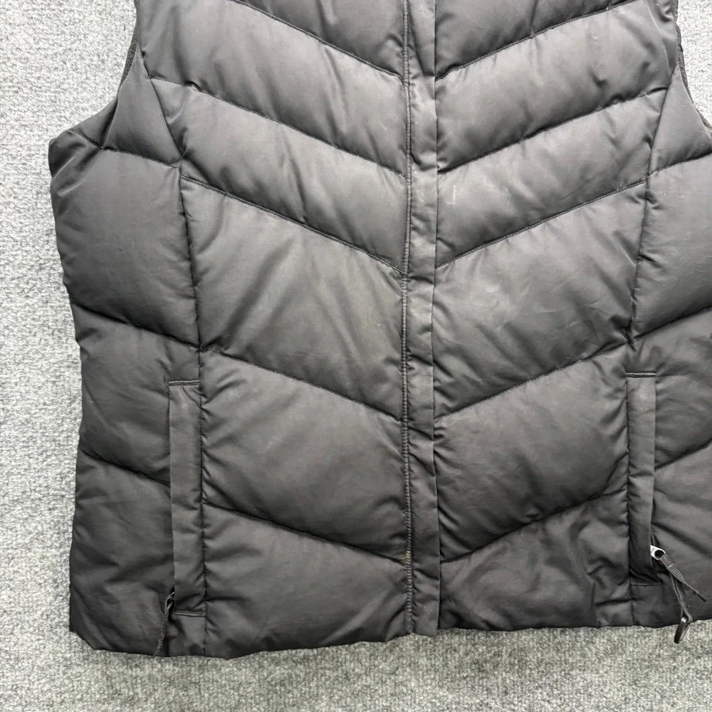 Columbia‎ XL1470 Puffer Vest Womens L Black Sleeveless Down Insulated Outdoor