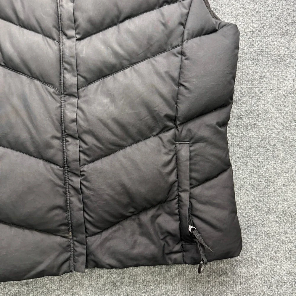 Columbia‎ XL1470 Puffer Vest Womens L Black Sleeveless Down Insulated Outdoor