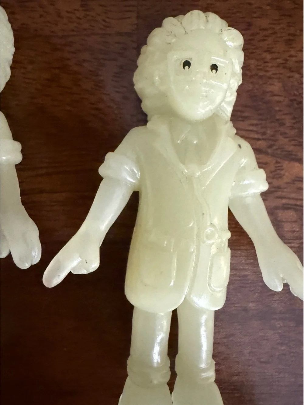 Set of 4 Vintage Glow-in-the-Dark Plastic Figurines